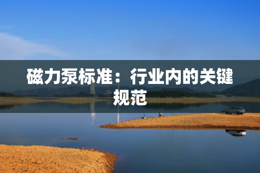 磁力泵标准：行业内的关键规范