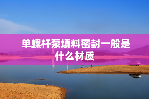  单螺杆泵填料密封一般是什么材质