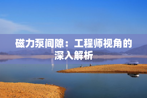 磁力泵间隙：工程师视角的深入解析