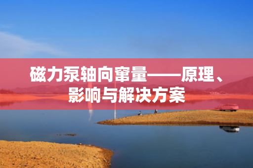 磁力泵轴向窜量——原理、影响与解决方案