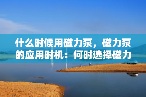什么时候用磁力泵，磁力泵的应用时机：何时选择磁力驱动泵？