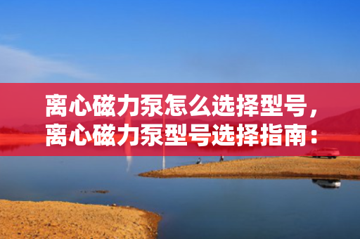 离心磁力泵怎么选择型号，离心磁力泵型号选择指南：关键步骤与考虑因素