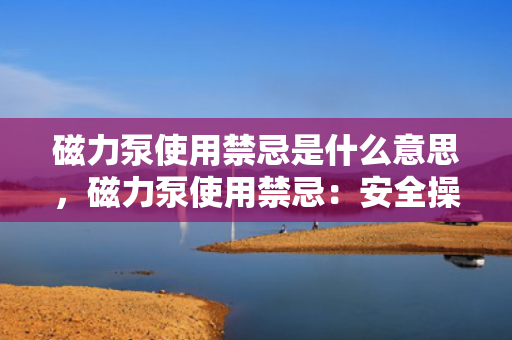 磁力泵使用禁忌是什么意思，磁力泵使用禁忌：安全操作指南与注意事项