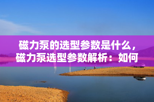磁力泵的选型参数是什么，磁力泵选型参数解析：如何正确选择适合的磁力泵