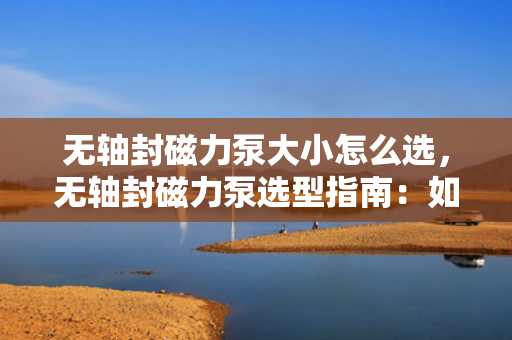 无轴封磁力泵大小怎么选，无轴封磁力泵选型指南：如何选择合适的泵大小