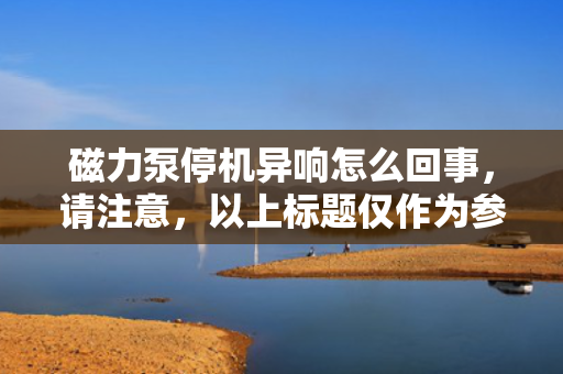 磁力泵停机异响怎么回事，请注意，以上标题仅作为参考，实际使用时可能需要根据具体情况进行调整。另外，对于磁力泵停机异响的问题，建议咨询相关领域的专家或技术人员以获取更准确的诊断和解决方案。