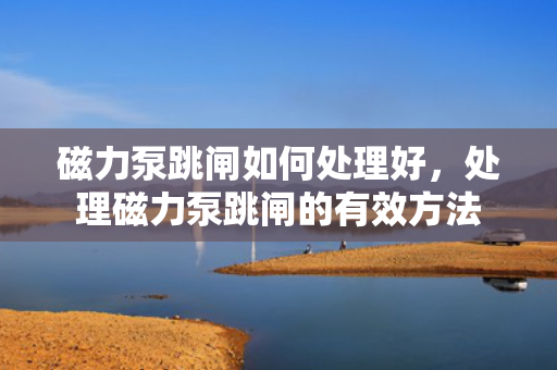 磁力泵跳闸如何处理好，处理磁力泵跳闸的有效方法