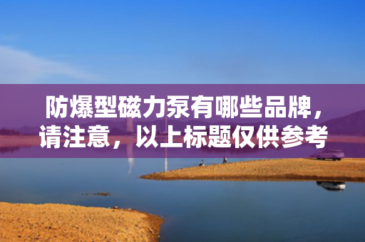 防爆型磁力泵有哪些品牌，请注意，以上标题仅供参考，实际使用时请确保其符合上下文语境和相关标准。同时，防爆型磁力泵的品牌选择应基于具体需求和实际应用场景，建议咨询相关领域的专家或进行市场调研以获取更准确的信息。
