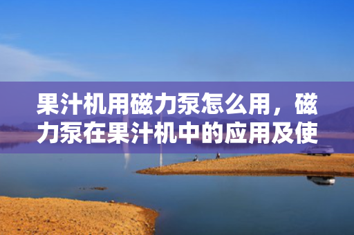 果汁机用磁力泵怎么用，磁力泵在果汁机中的应用及使用方法