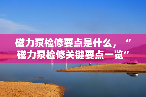 磁力泵检修要点是什么，“磁力泵检修关键要点一览”