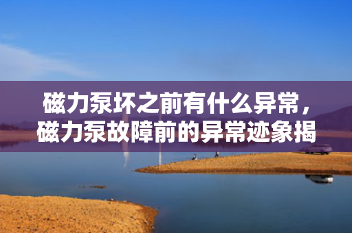 磁力泵坏之前有什么异常，磁力泵故障前的异常迹象揭秘：识别预警信号，避免意外停机