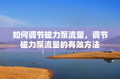 如何调节磁力泵流量，调节磁力泵流量的有效方法