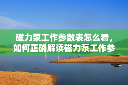 磁力泵工作参数表怎么看，如何正确解读磁力泵工作参数表