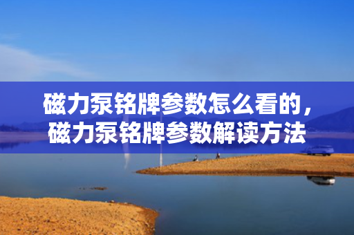 磁力泵铭牌参数怎么看的，磁力泵铭牌参数解读方法
