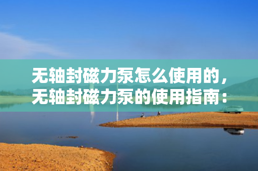 无轴封磁力泵怎么使用的，无轴封磁力泵的使用指南：简易操作与高效性能的结合
