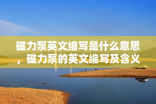 磁力泵英文缩写是什么意思，磁力泵的英文缩写及含义解析