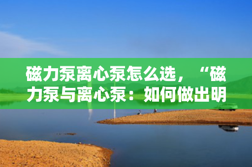 磁力泵离心泵怎么选，“磁力泵与离心泵：如何做出明智选择？”