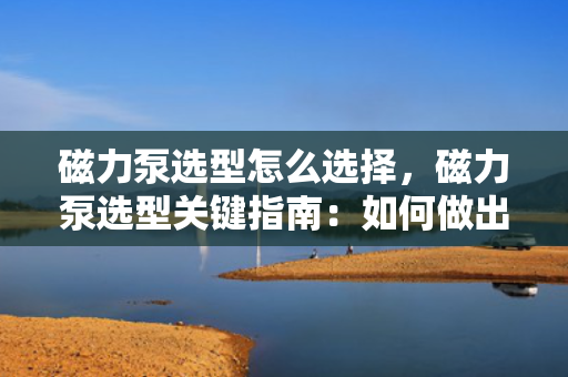 磁力泵选型怎么选择，磁力泵选型关键指南：如何做出最佳选择