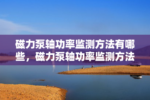 磁力泵轴功率监测方法有哪些，磁力泵轴功率监测方法概览：实施有效监控的关键途径