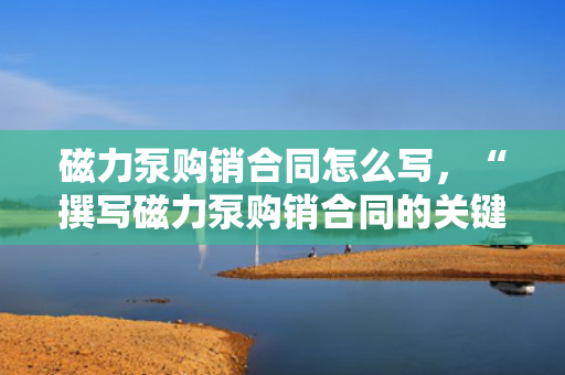 磁力泵购销合同怎么写，“撰写磁力泵购销合同的关键要点与步骤”