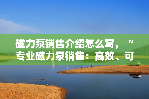 磁力泵销售介绍怎么写，“专业磁力泵销售：高效、可靠，满足您的流体传输需求”