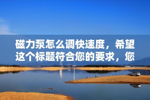 磁力泵怎么调快速度，希望这个标题符合您的要求，您也可酌情调整。