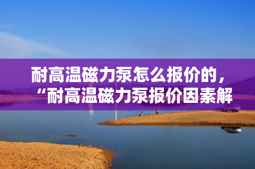 耐高温磁力泵怎么报价的，“耐高温磁力泵报价因素解析：性能、材质与定制要求决定最终价格”
