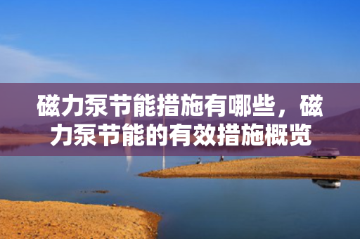 磁力泵节能措施有哪些，磁力泵节能的有效措施概览