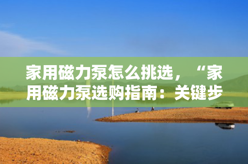 家用磁力泵怎么挑选，“家用磁力泵选购指南：关键步骤与技巧助您轻松选择”