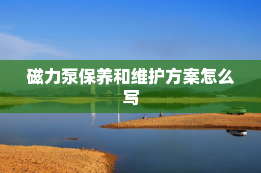 磁力泵保养和维护方案怎么写