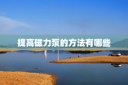 提高磁力泵的方法有哪些
