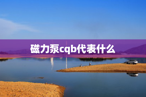磁力泵cqb代表什么