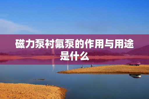 磁力泵衬氟泵的作用与用途是什么