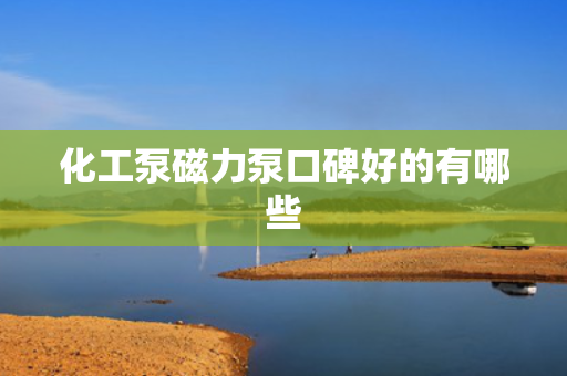 化工泵磁力泵口碑好的有哪些