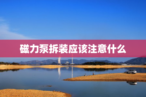 磁力泵拆装应该注意什么