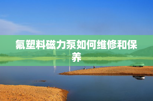 氟塑料磁力泵如何维修和保养
