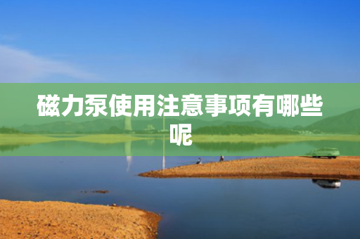 磁力泵使用注意事项有哪些呢