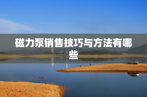 磁力泵销售技巧与方法有哪些