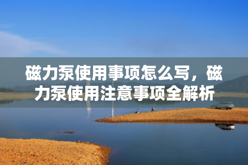 磁力泵使用事项怎么写，磁力泵使用注意事项全解析