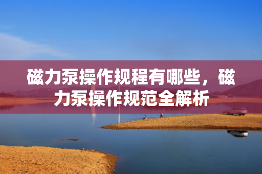 磁力泵操作规程有哪些，磁力泵操作规范全解析