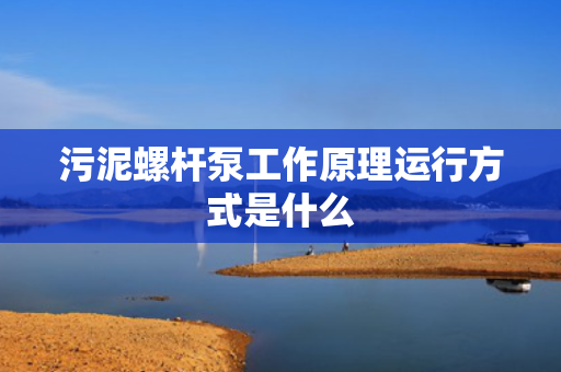 污泥螺杆泵工作原理运行方式是什么