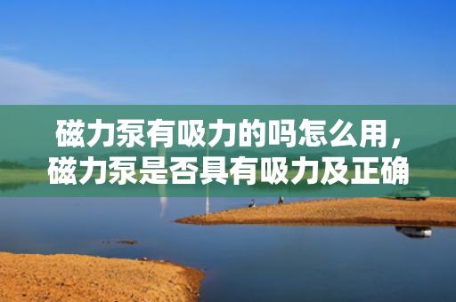 磁力泵有吸力的吗怎么用，磁力泵是否具有吸力及正确使用方法解析