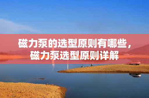 磁力泵的选型原则有哪些，磁力泵选型原则详解